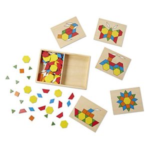 Melissa & Doug Personalized Pattern Blocks & Boards Classic Toy