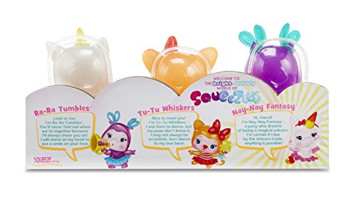 Little Tikes Squeezoos Small Character 3-Pack (Hippo, Cat, Unicorn) Toy