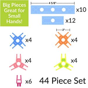 Brackitz Inventor Building Toy 44-Piece Set – Award-Winning STEM Kids Building Kit for Hours of Creative & Construction Fun – Educational Learning Toys for Boys & Girls Ages 3, 4, 5+ Year Olds