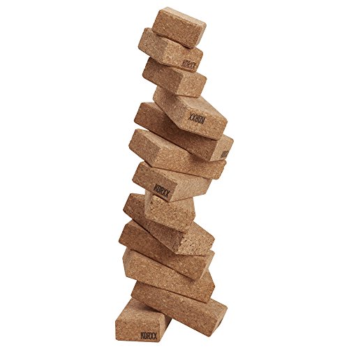 ECR4Kids KORXX Eco-Blox with Storage Container - Cork Building Block Set for Kids (35-Piece Kit)
