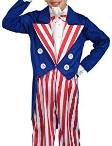Forum Novelties Patriotic Party Uncle Sam Costume, Child Large