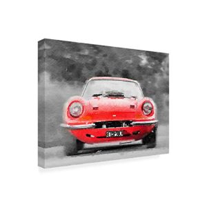 Trademark Fine Art Ferrari Dino 246 GT Front Watercolor by NAXART, 24x32, Multiple