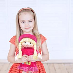 Linzy Plush 17.5" Magenta Niobe Sweet Cakes Rag Doll