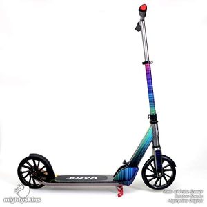 Skin Compatible with Razor A5 Prime Scooter - Blue Scales | MightySkins Protective, Durable, and Unique Vinyl Decal wrap Cover | Easy to Apply, Remove, and Change Styles | Made in The USA