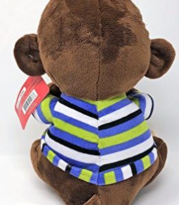 Linzy Toys 12.5" Hear No Evil, Speak No Evil, See No Evil Soft Plush Monkey Stuffed Animal for Boys or Girls (Speak No Evil, Boy)