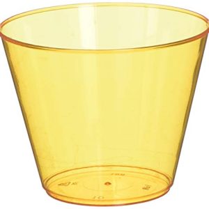 Big Party Pack Orange Peel Plastic Cups | 9 oz. | Party Supply | 648 ct.