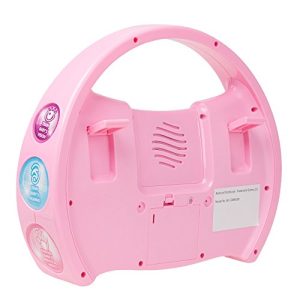 Kids Karaoke Machine with Microphone, Includes Musical Keyboard & Lights - Battery Operated Portable Singing Machine for Boys and Girls by Hey! Play!