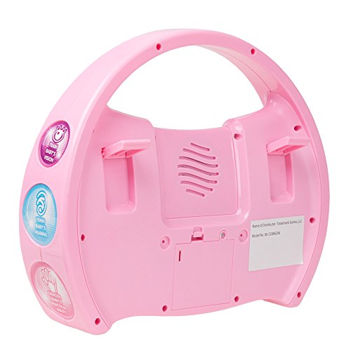 Kids Karaoke Machine with Microphone, Includes Musical Keyboard & Lights - Battery Operated Portable Singing Machine for Boys and Girls by Hey! Play!