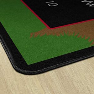 Flagship Carpets FE137-44A Lady Bug Rug, Learning The Alphabet and Numbers with The Friendly Lady Bugs, Children's Classroom Educational Carpet, 7'6" x 12', 90" Length, 144" Width, Multi-Color