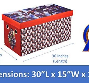 Marvel Avengers Endgame Bench with Storage, 30” Toy Chest and Trunk