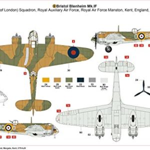 Airfix A04059 Bristol Blenheim MK IF Military Plastic Model Kit (1:72 Scale)