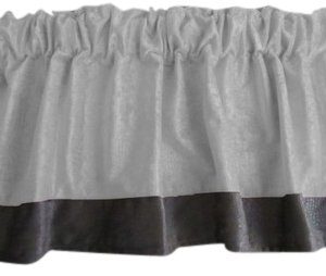 Baby Doll Bedding Crocodile Window Valance, White