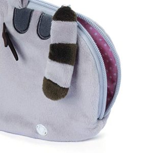 GUND Pusheen Cat Plush Stuffed Animal Wrislet Purse, Gray, 8"