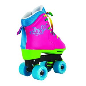 Circle Society Classic Adjustable Indoor & Outdoor Childrens Roller Skates - JoJo Rainbow - Sizes 3-7