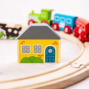 Bigjigs Rail My First Wooden Train Set - Beginner Railway Set