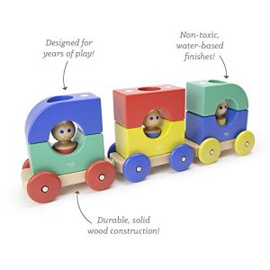 12 Piece Tegu Magnetic Tram Building Block Set, Big Top