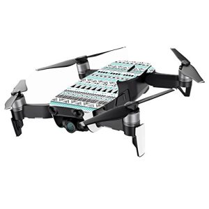 MightySkins Skin Compatible with DJI Mavic Air Drone - Turquoise Tribal | Min Coverage | Protective, Durable, and Unique Vinyl Decal wrap Cover | Easy to Apply, Remove | Made in The USA