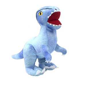 Jurassic World Raptor Plush Figure Toy for Dogs | Dinosaur Dog Toy, Soft Plush Raptor Squeak Toy