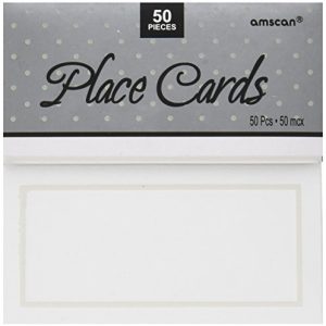 White Pearlized Wedding Place Cards 50ct | Wedding and Engagement Party