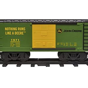Lionel John Deere Battery-powered Model Train Set, Ready to Play with Remote