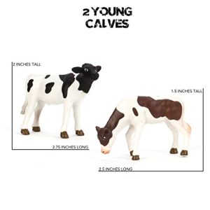 Terra by Battat – Farm Animal Set (Pairs) – Pairs of Collectable Miniature Farm Animal Toys for Kids 3+ (12 pc)