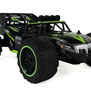 Gallop Ghost Top Speed Remote Control 2.4 GHz RC Green Toy Buggy Car 1:14 Scale Size Ready to Run w/ Working Suspension, Spring Shock Absorbers