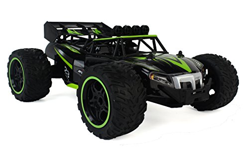 Gallop Ghost Top Speed Remote Control 2.4 GHz RC Green Toy Buggy Car 1:14 Scale Size Ready to Run w/ Working Suspension, Spring Shock Absorbers