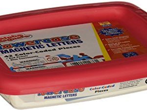 School Smart Phonetically Color Coded Lowercase Magnetic Letters - 1 1/2 inches - Set of 42 - Blue and Red