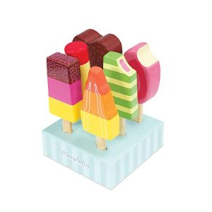 Le Toy Van Honeybake Collection Ice Lollies Set Premium Wooden Toys for Kids Ages 3 Years & Up