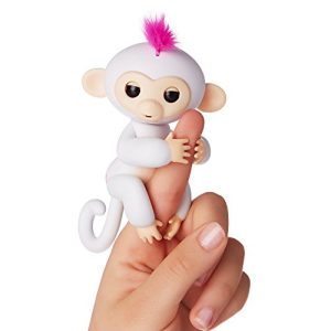 WowWee Fingerlings - Interactive Baby Monkey - Sophie (White with Pink Hair)