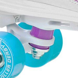 Roller Derby Roller Star Women's Roller Skates, 9, White/Purple/Blue