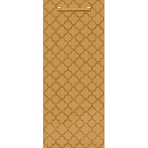 Amscan 168018.19 Bag, 12 7/8 x 5 1/4 x 3 3/16 Inches, Gold