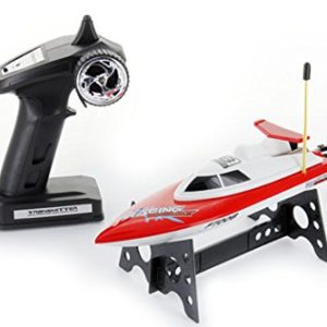 FT008 4-Channel 27mhz High Speed Racing RC Boat - RED