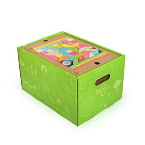 240 Piece Tegu Classroom Magnetic Wooden Block Set, Tints