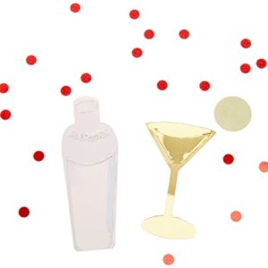 Beistle CN034 Martini Bar Confetti Bachelorette Party Supplies, Tableware Decorations, 0.5 Ounces, Multicolored