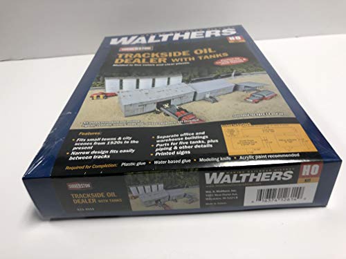 Walthers, Inc. Trackside Oil Dealer with Storage Tanks Kit