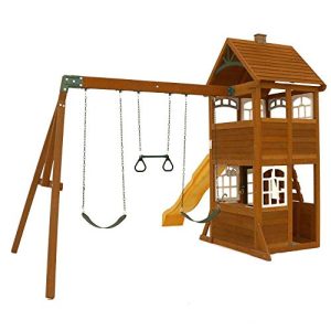 KidKraft McKinley Cedar Wood Swing Set / Playset F24950