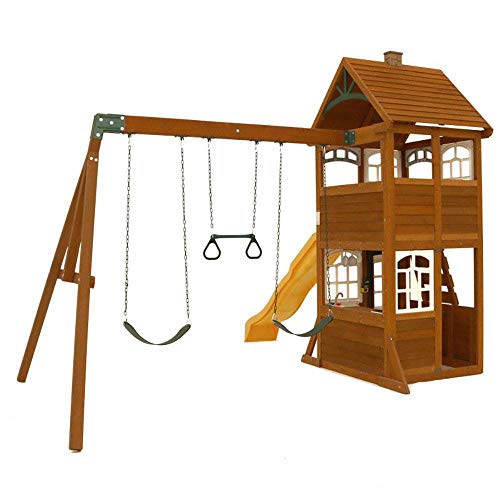 KidKraft McKinley Cedar Wood Swing Set / Playset F24950