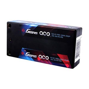 Redcat Racing GA-5500-100C-5MMBullet Gens Ace 5500mAh 7.6V 100C 2S2P Hardcase Hv Lipo Battery Pack 59# Racing Series, Black