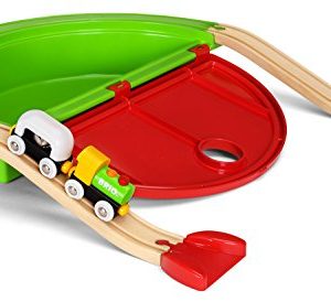 BRIO World - 33711 My First Take Along Set | 7 Piece Train Toy with Accessories and Wooden Tracks for Kids Ages 18 Months and Up