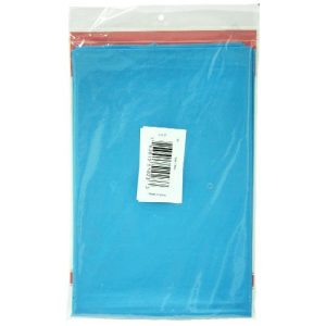 Party Dimensions Single Count Round Plastic Tablecover, 84-Inch, Island Blue