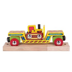 Bigjigs Rail BJT415 Bulldozer Low Loader