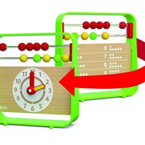 BRIO 30447 Abacus with Clock | Fun Preschool Toy for Kids Ages 3 and Up