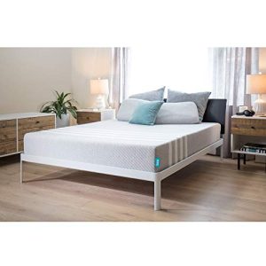 Leesa 10" Memory Foam Mattress in a Box, Luxury CertiPUR-US Certified 3 Layer Foam Construction, Twin XL, Gray & White