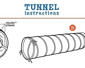 Pacific Play Tents Institutional 9 Foot X 22" Crawl Tunnel for Indoor/ Outdoor Fun