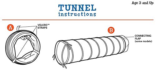 Pacific Play Tents Institutional 9 Foot X 22" Crawl Tunnel for Indoor/ Outdoor Fun