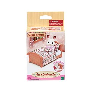 Calico Critters, Doll House Furniture and Décor, Bed & Comforter Set