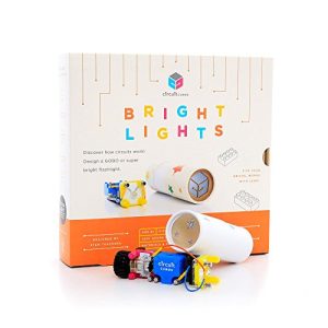 Circuit Cubes Bright Lights STEM Toy Lego Compatible Electronic Building Blocks Construction Kit Ultra Bright LED Projects