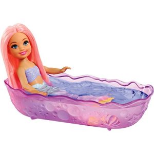 Barbie Dreamtopia Chelsea Mermaid Doll, Merbear Figure and Playground Playset