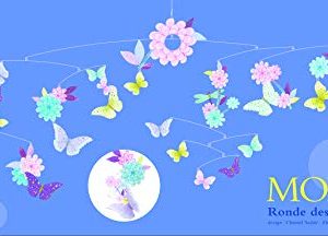 DJECO Butterfly Twirl Paper Mobile Room Decoration